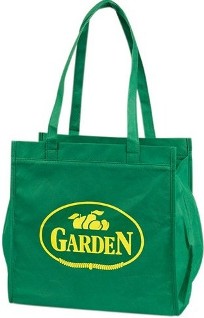 e green tote bag